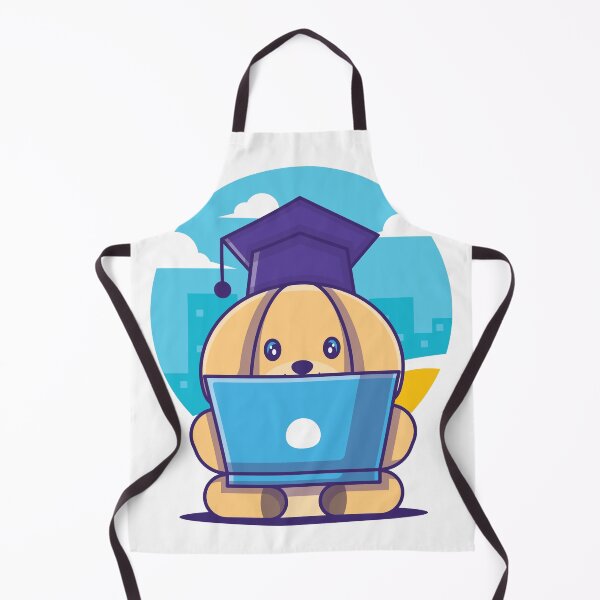 Item preview, School Dog Student Working On Laptop Graduation designed and sold by zoripet Store.