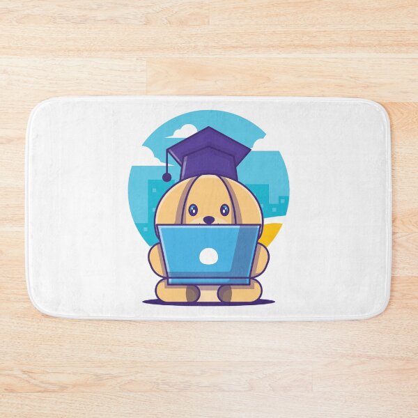 Item preview, School Dog Student Working On Laptop Graduation designed and sold by zoripet Store.