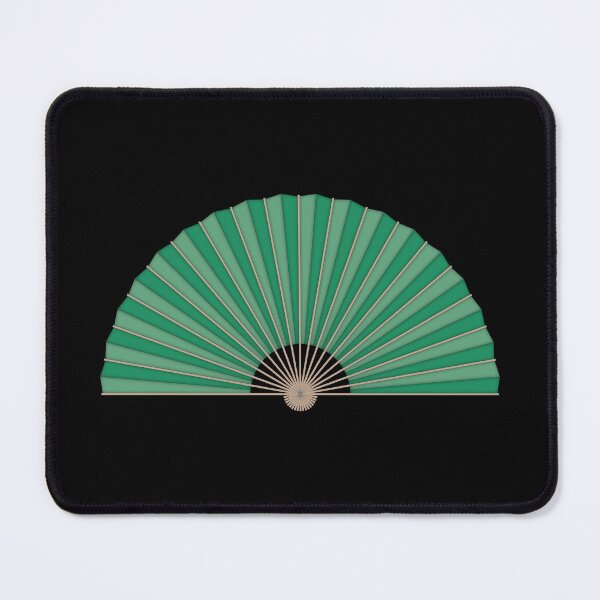 Item preview, Green handheld folding fan designed and sold by MbyMorganK.
