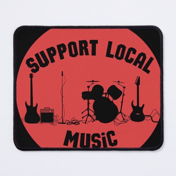Item preview, Support Local Music Red and Black designed and sold by Pink Ribbon.
