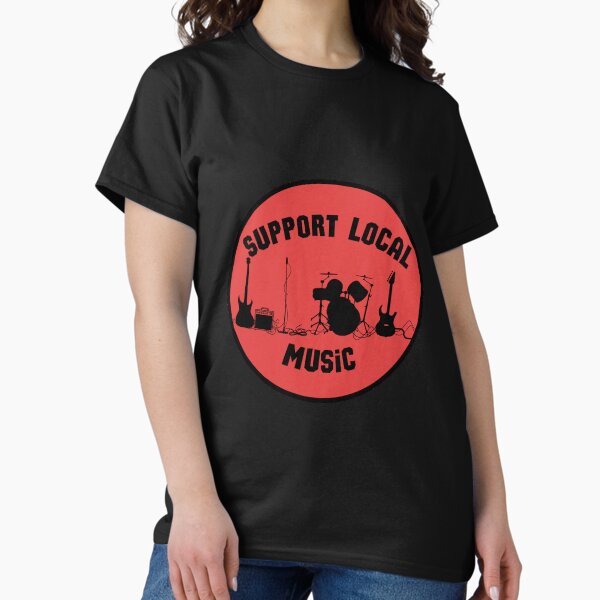 Item preview, Support Local Music Red and Black designed and sold by Josie Myers.