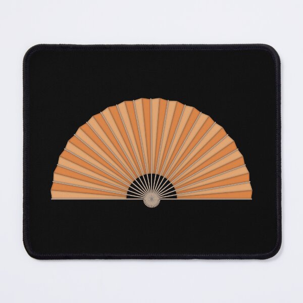 Item preview, Orange handheld folding fan designed and sold by MbyMorganK.