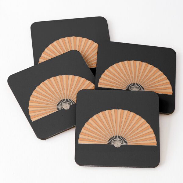 Item preview, Orange handheld folding fan designed and sold by MbyMorganK.