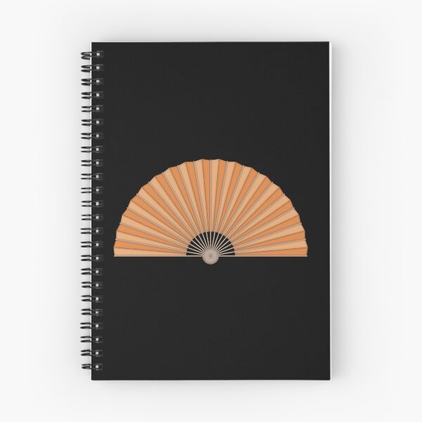 Item preview, Orange handheld folding fan designed and sold by MbyMorganK.