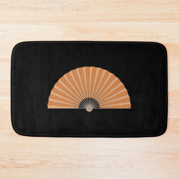 Item preview, Orange handheld folding fan designed and sold by MbyMorganK.