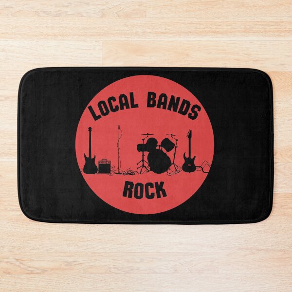 Item preview, Local Bands Rock Black And Red Circle designed and sold by Pink Ribbon.