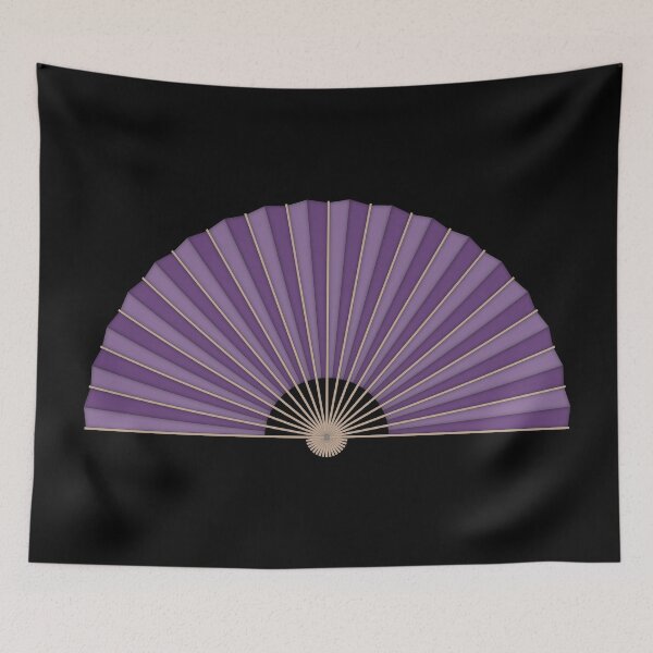 Item preview, Purple handheld folding fan designed and sold by MbyMorganK.