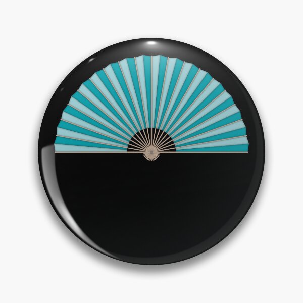 Item preview, Teal handheld folding fan designed and sold by MbyMorganK.