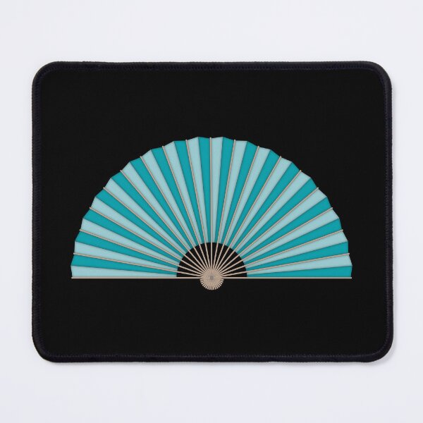 Item preview, Teal handheld folding fan designed and sold by MbyMorganK.
