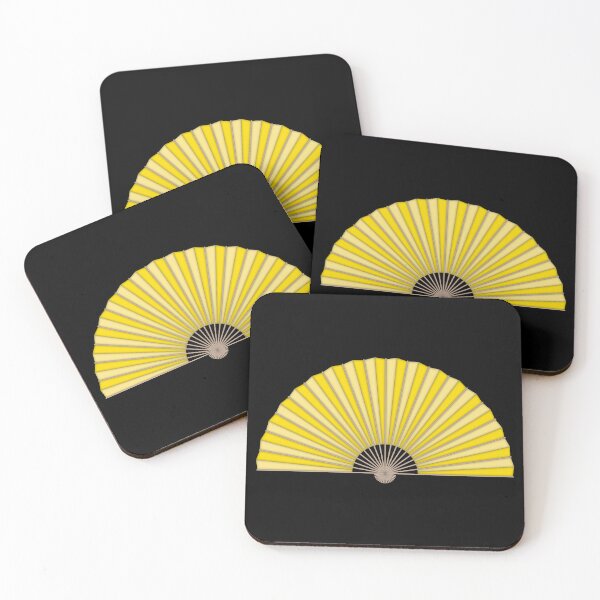 Item preview, Yellow handheld folding fan designed and sold by MbyMorganK.