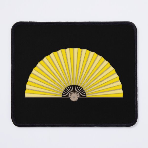 Item preview, Yellow handheld folding fan designed and sold by MbyMorganK.