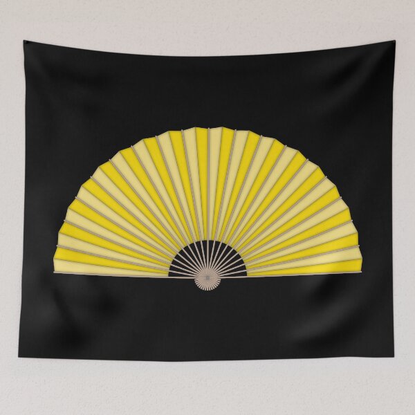 Item preview, Yellow handheld folding fan designed and sold by MbyMorganK.