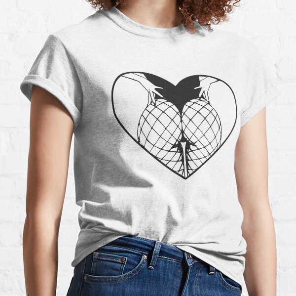 Cute Bunny Ecchi Fishnets Classic T-Shirt
