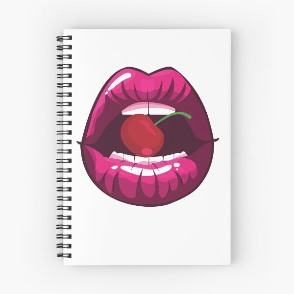 Item preview, Sexy Lipstick Mouth Biting Cherry designed and sold by BoozieHumor.