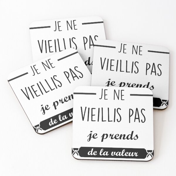 Aperçu de l'œuvre Je ne vieillis pas je prends de la valeur créée et vendue par kevin Genayne.