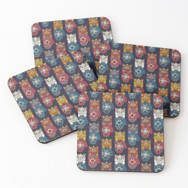 Item preview, mistletoe kitten mittens designed and sold by scrummy.
