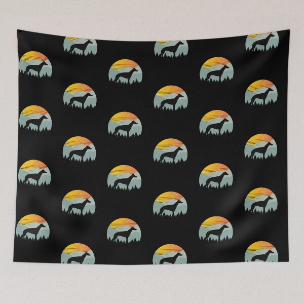 Item preview, Vintage Country Retro Sun Sky Greyhound Dog Gift  designed and sold by Guarddogdrive.