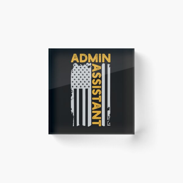 Item preview, Admin Assistant USA Flag: Funny Administrative Assistant Gift designed and sold by Adexyl.