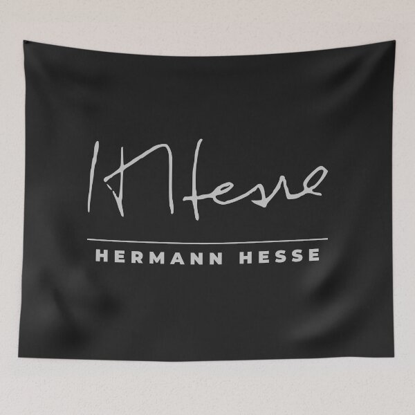 Item preview, Hermann Hesse signature t-shirt designed and sold by CMYKStudio.