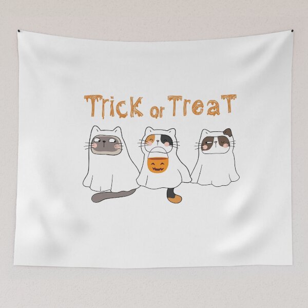 Item preview, Trick or Treat | Funny Ghost cat |  Halloween | Fall | Costume 2022 designed and sold by BloompodDesigns.