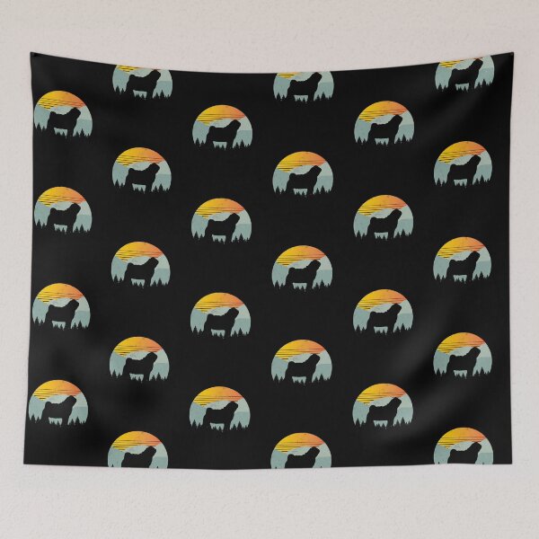 Item preview, Vintage Country Retro Sun Sky Pug Dog Gift  designed and sold by Guarddogdrive.
