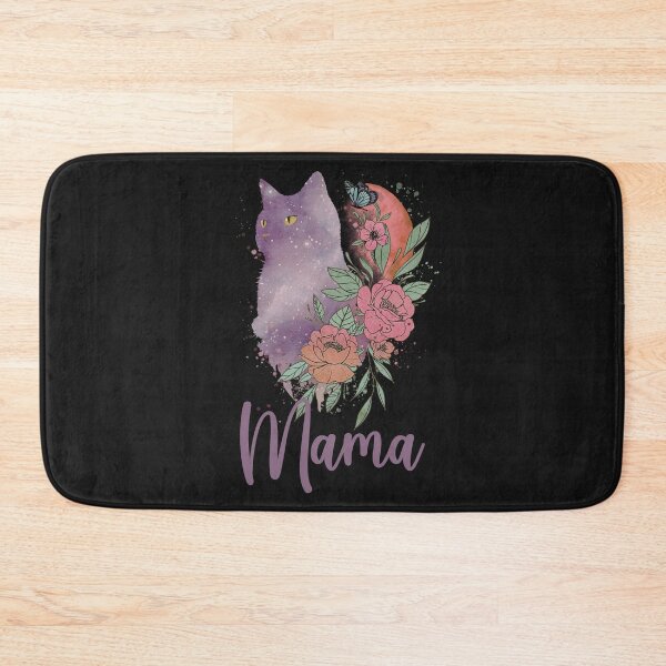 Item preview, Cat Mama Watercolor Roses designed and sold by HappyLifeCreate.
