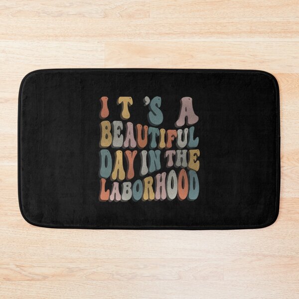 Item preview, Vintage Happy Labor Day It’s A Beautiful Day In The Laborhood, Groovy Wavy Labor Day  designed and sold by Quotesigner.