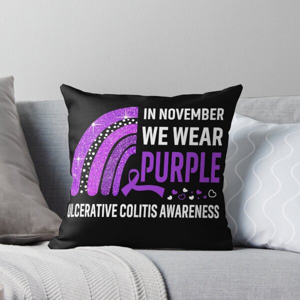 Item preview, In November We Wear Purple Ulcerative Colitis Awareness designed and sold by Gillosina.