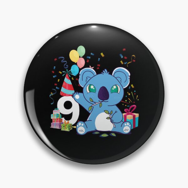 Artikelvorschau, Koala-Bärn-Mädchen 9. Geburtstag, der 9 Koala-Geburtstag dreht entworfen und verkauft von Eddie SH.