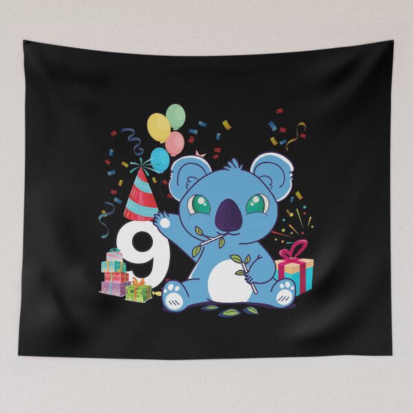 Item preview, Koala Bear Girls 9th Birthday Turning 9 Koala Birthday designed and sold by Eddie SH.