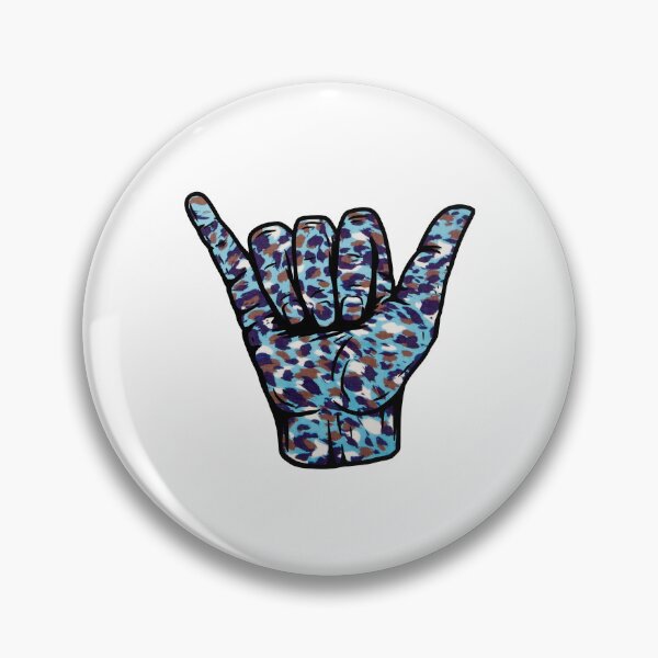 Item preview, Blue Cotton Candy Leopard Pattern Hang Loose Shaka designed and sold by EpicCreation.
