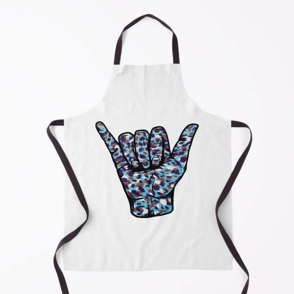 Item preview, Blue Cotton Candy Leopard Pattern Hang Loose Shaka designed and sold by EpicCreation.