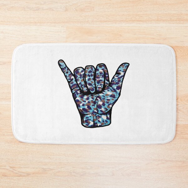 Item preview, Blue Cotton Candy Leopard Pattern Hang Loose Shaka designed and sold by EpicCreation.