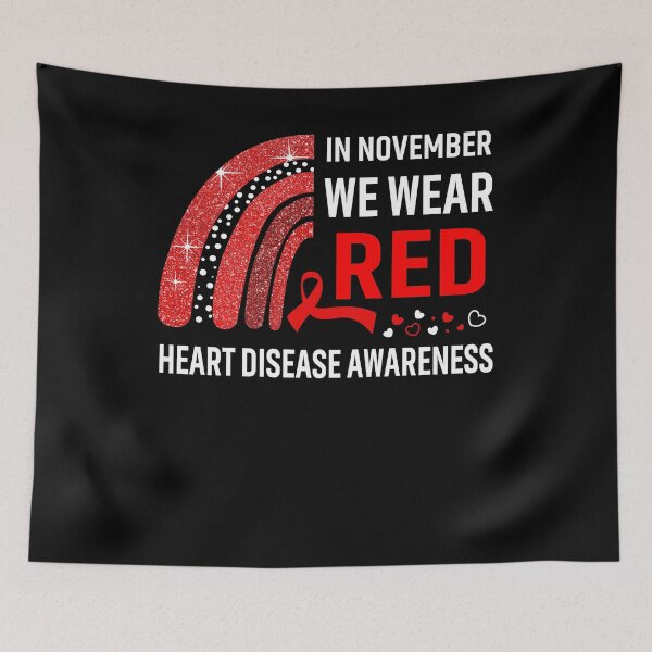 Item preview, In November We Wear Red Heart Disease Awareness designed and sold by Gillosina.