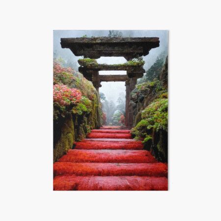 Torii, Japanese Gate, Torii Forest Background, Concept Art, Digital  Illustration, Anime, Generative AI Stock Illustration