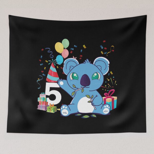 Item preview, Copy of  Koala Bear Girls 5th Birthday Turning 5 Koala Kids Birthday designed and sold by Eddie SH.