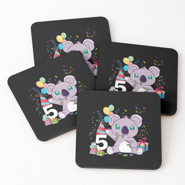 Item preview,  Koala Bear Girls 5th Birthday Turning 5 Koala Kids Birthday designed and sold by Eddie SH.