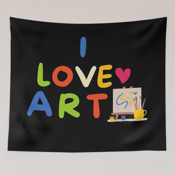 Item preview, I Love Art - Back to School - Student - Teacher - Educational  designed and sold by BuraxisQuotes.