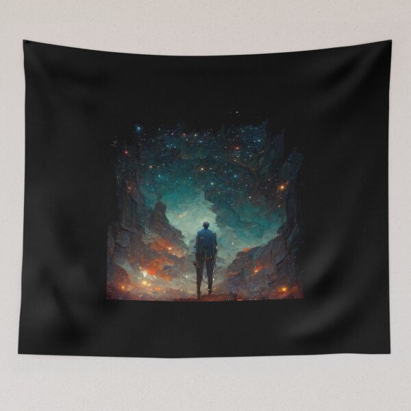 Item preview, Man Staring at the Universe- best selling  designed and sold by Aditya Bhole.