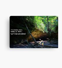 Let's Go Exploring Canvas Print