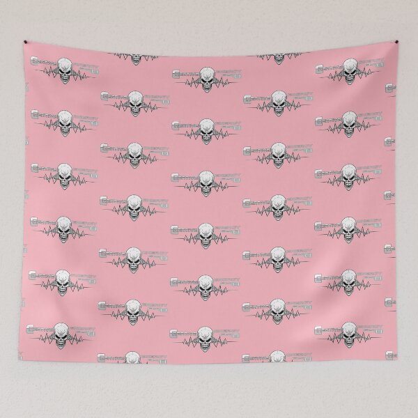 Item preview, WEIRDO - Creative Energy Flo - Skull - Black and White - Light Pink designed and sold by hector2ortega.