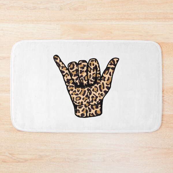 Item preview, Leopard Pattern Hang Loose Shaka designed and sold by EpicCreation.