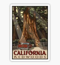 Redwood National Park California Vintage Travel Decal Sticker