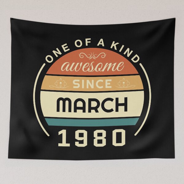 Item preview, Vintage March 1980 badge designed and sold by Palteeshop.