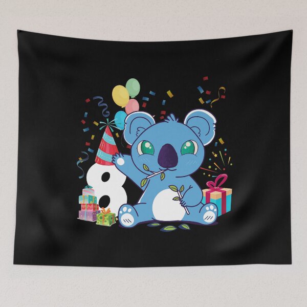 Item preview, Koala Bear Girls 8th Birthday Turning 8 Koala Kids Birthday designed and sold by Eddie SH.