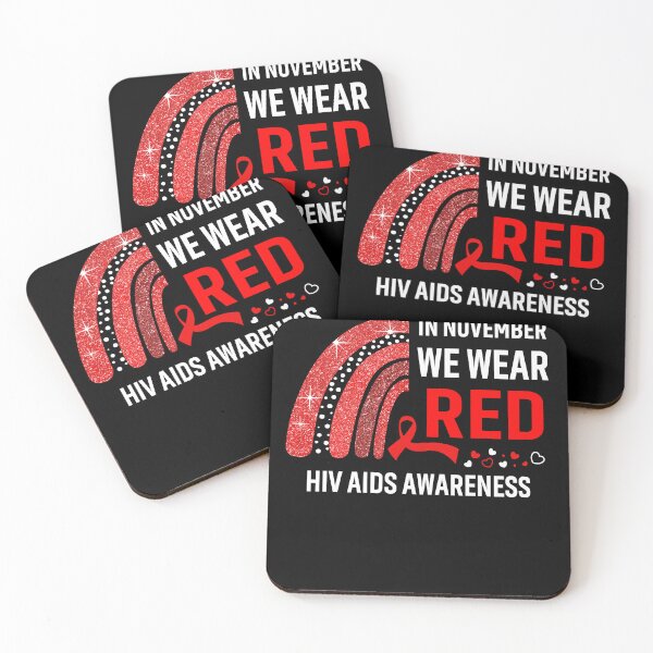 Item preview, In November We Wear Red Hiv Aids Awareness designed and sold by Gillosina.