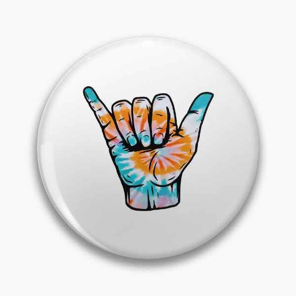 Item preview, Hippie Spiral Tie Dye Pattern Hang Loose Shaka designed and sold by EpicCreation.