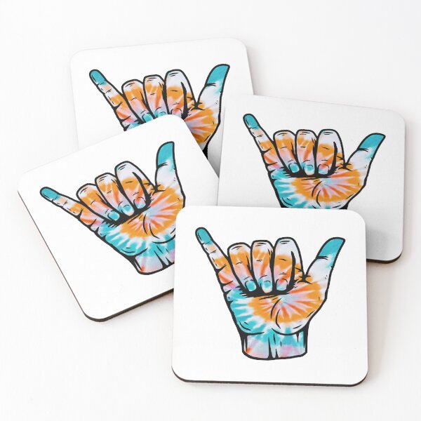 Item preview, Hippie Spiral Tie Dye Pattern Hang Loose Shaka designed and sold by EpicCreation.