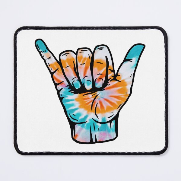 Item preview, Hippie Spiral Tie Dye Pattern Hang Loose Shaka designed and sold by EpicCreation.