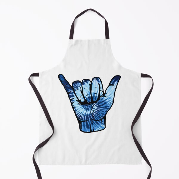 Item preview, Ocean Blue Spiral Tie Dye Pattern Hang Loose Shaka designed and sold by EpicCreation.